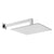 Vado Nebula Square Single Function Shower Head with Arm - Unbeatable Bathrooms