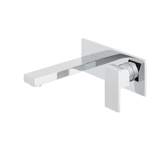 Vado Notion 2 Hole Basin Mixer Single Lever Wall Mounted with Rectangular Back Plate - Unbeatable Bathrooms