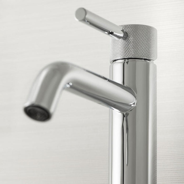 Vado Origins Slimline Mono Basin Mixer with Knurled Handle and Universal Waste - Unbeatable Bathrooms