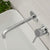 Vado Origins Slimline 2 Hole Wall Mounted Single Lever Basin Mixer with Knurled Handle - Unbeatable Bathrooms