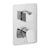 Vado Photon Two Outlet Two Handle Wall Mounted Thermostatic Shower Valve - Unbeatable Bathrooms
