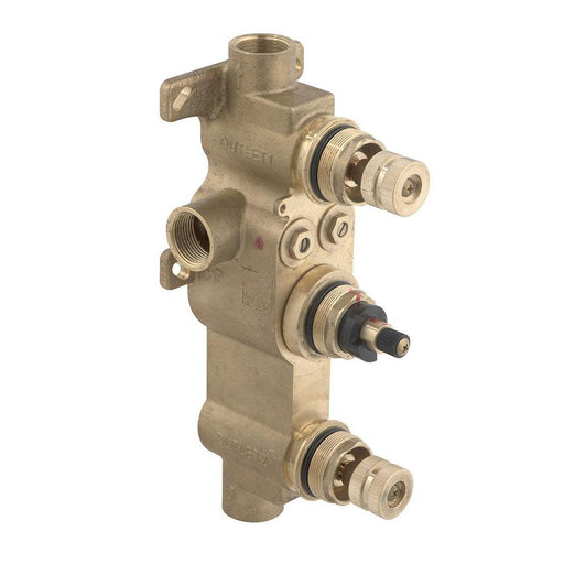 Vado Shower Valve Body For Tablet Concealed Two Outlet,Three Handle Thermostatic Shower Valve - Unbeatable Bathrooms