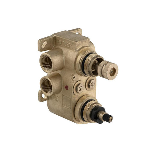 Vado Shower Valve Body For Two Outlet Two Handle Concealed Thermostatic Shower Valve - Unbeatable Bathrooms