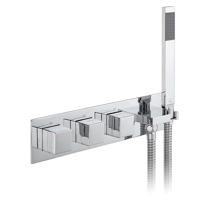 Vado Notion Tablet Io 3 Outlet Thermostatic Valve with All-Flow + Integrated Mini Kit - Unbeatable Bathrooms