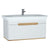 Vitra Sento 650/800/1000mm Vanity Unit - Wall Hung 1 Drawer Unit - Unbeatable Bathrooms