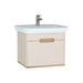 Vitra Sento 650/800/1000mm Vanity Unit - Wall Hung 1 Drawer Unit - Unbeatable Bathrooms