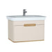 Vitra Sento 650/800/1000mm Vanity Unit - Wall Hung 1 Drawer Unit - Unbeatable Bathrooms