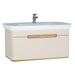 Vitra Sento 650/800/1000mm Vanity Unit - Wall Hung 1 Drawer Unit - Unbeatable Bathrooms