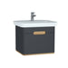 Vitra Sento 650/800/1000mm Vanity Unit - Wall Hung 1 Drawer Unit - Unbeatable Bathrooms