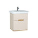 Vitra Sento 650/800/1000mm Vanity Unit - Wall Hung 2 Drawer Unit - Unbeatable Bathrooms