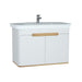 Vitra Sento 650/800/1000mm Vanity Unit - Wall Hung 2 Door Unit - Unbeatable Bathrooms