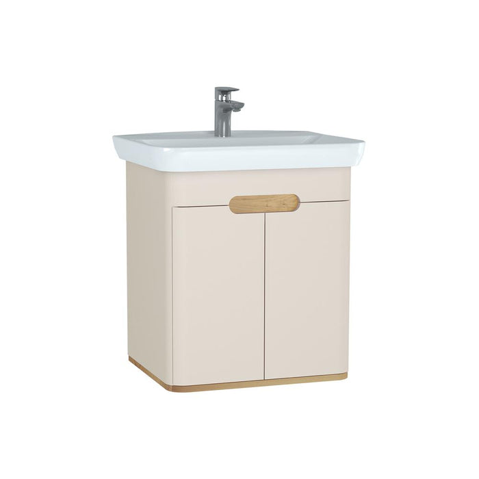 Vitra Sento 650/800/1000mm Vanity Unit - Wall Hung 2 Door Unit - Unbeatable Bathrooms