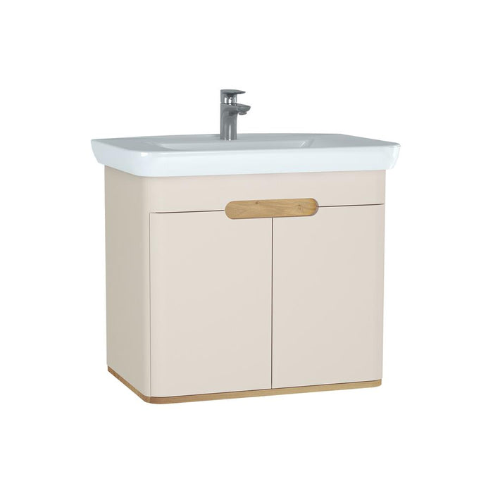 Vitra Sento 650/800/1000mm Vanity Unit - Wall Hung 2 Door Unit - Unbeatable Bathrooms
