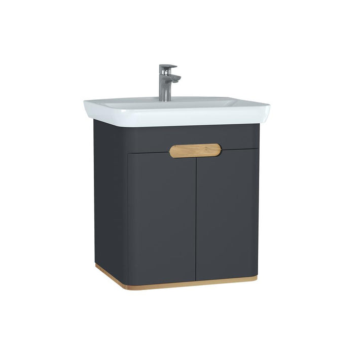 Vitra Sento 650/800/1000mm Vanity Unit - Wall Hung 2 Door Unit - Unbeatable Bathrooms