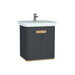 Vitra Sento 650/800/1000mm Vanity Unit - Wall Hung 2 Door Unit - Unbeatable Bathrooms