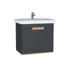 Vitra Sento 650/800/1000mm Vanity Unit - Wall Hung 2 Door Unit - Unbeatable Bathrooms