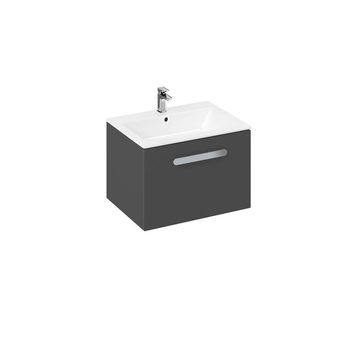Britton MyHome 600mm Vanity Unit - Wall Hung 1 Drawer Unit with Basin - Unbeatable Bathrooms