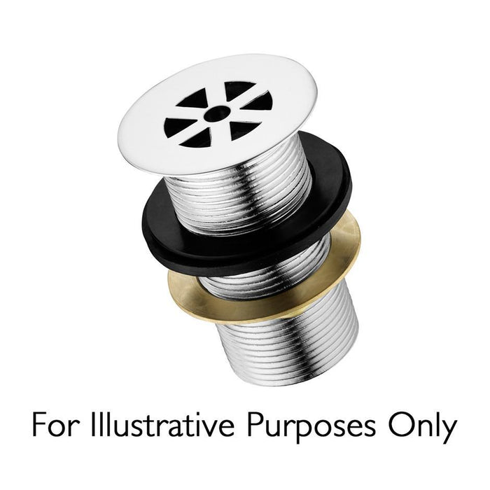 Armitage Shanks Waste 1-1/4inch Brass Strainer Waste, 80mm Slotted Tail - Unbeatable Bathrooms