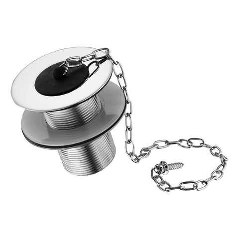 Armitage Shanks Waste 1-1/2inch Unslotted Chain Waste, Plug and Screw Stay, 90mm Tail - Unbeatable Bathrooms