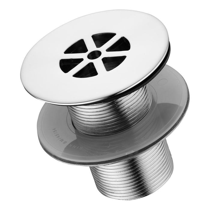 Armitage Shanks Waste 1-1/2inch Unslotted Strainer Waste, 80mm Tail. Brass - Unbeatable Bathrooms