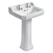Ideal Standard Waverley 56cm Full Pedestal Basin - 1 & 2TH - Unbeatable Bathrooms