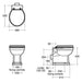 Ideal Standard Waverley Back To Wall Toilet with Horizontal Outlet - Unbeatable Bathrooms