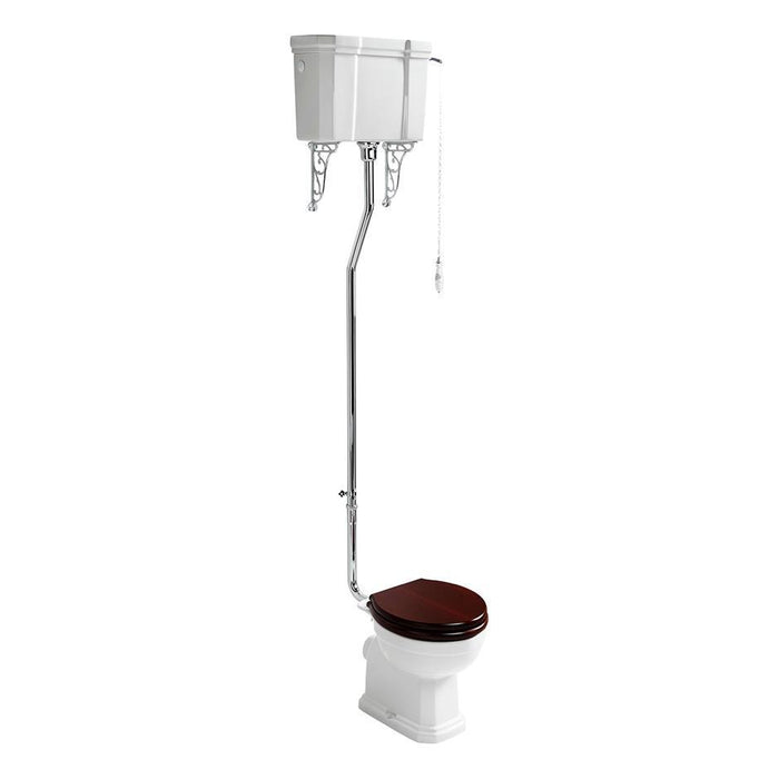 Ideal Standard Waverley High-Level / Low-Level Toilet with Horizontal Outlet - Unbeatable Bathrooms