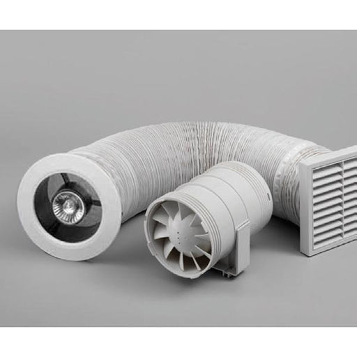 Zehnder White Ceiling Fan Kit - Unbeatable Bathrooms