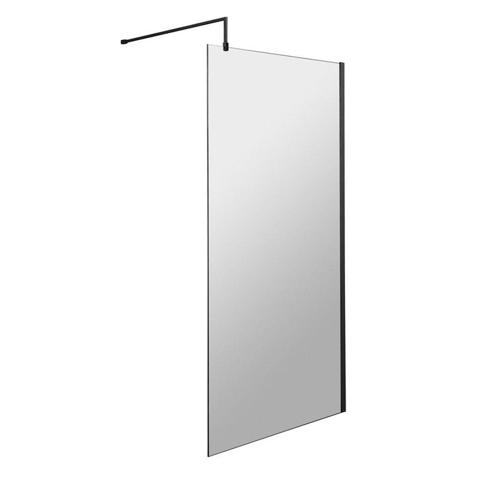 Hudson Reed Glass Black Wetroom Screens - Unbeatable Bathrooms