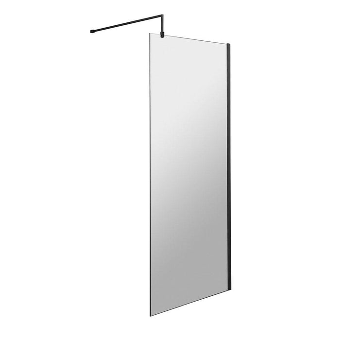 Hudson Reed Glass Black Wetroom Screens - Unbeatable Bathrooms