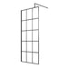 Hudson Reed Glass Blck Frame Wetroom - Unbeatable Bathrooms