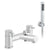Vado Zoo Two Hole Bath Shower Mixer with Shower Kit - Unbeatable Bathrooms